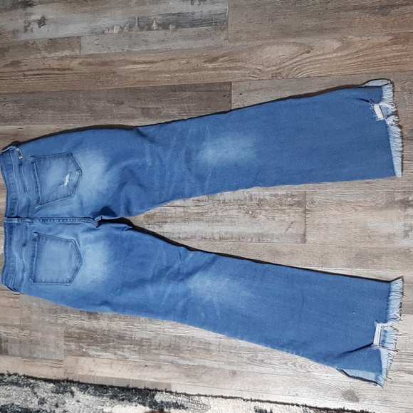 Kancan lightwash split frayed hem size 29 womens jeans - Picture 9 of 9